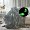 Omgoods - Coperta in pile blu "Kanguru Snoopy" che si Anteprima dell’immagine prodotto 2
