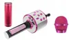 WSTER WS-858 Karaoke bluetooth mikrofon tmavě růžový Náhled obrázku produktu 5