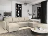 A modern living room with a large U-shaped sectional sofa in cream color. Produktbild-Vorschau
