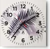 Wanduhr - Quadrat - Glasuhr - Grafiken Blatt Buntstift - Produktbild-Vorschau 1