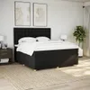 vidaXL Boxspringbett mit Matratze Schwarz 200x200 cm Stoff Produktbild-Vorschau 4