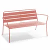 Anti-UV-behandeltes Gartensofa aus Stahl Rosa - Oviala Produktbild-Vorschau 1