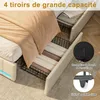 Letto contenitore 160x200 cm, letto con spazio contenitore, Anteprima dell’immagine prodotto 9