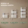 S'AFIELINA Scaldasalviette Elettrico con Ripiano 1050×500 Anteprima dell’immagine prodotto 2