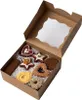 Braune Kraftpapier Geschenkboxen für Gebäck mit Produktbild-Vorschau 1