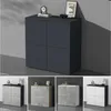 doporro Sideboard Kommode 76 cm in Kerneiche und Weiß Matt Produktbild-Vorschau 6