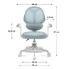 MARK ADLER Junior 4.5 Blau | Verstellbarer Drehstuhl für Produktbild-Vorschau 3