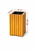FKL Blumenkasten Holz 25x25x40cm – Pflanzkübel Balkon Produktbild-Vorschau 2