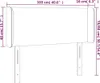 The Living Store Kopfteil mit Ohren Grau 103x16x78/88 cm Produktbild-Vorschau 7