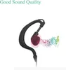 A close-up of a black earbud with musical notes emanating from it, against a white background. Produktbild-Vorschau