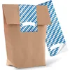 Bayerische Geschenktüten braun mit Boden und StickerBlau Produktbild-Vorschau 1