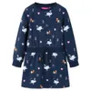vidaXL Abito da bambino con maniche lunghe blu navy 128 Anteprima dell’immagine prodotto 1