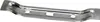 A metal bracket with holes and a rectangular cutout. Produktbild-Vorschau