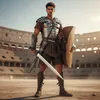 Gladius romano decorativo con fodero, ispirato ai modelli Anteprima dell’immagine prodotto 5