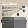 CASARIA® Lavica s úložným priestorom Skladacia čierna Náhľad obrázku produktu 7