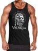 Herren Tank-Top Valhalla Totenkopf Runen Nordische Produktbild-Vorschau 1