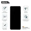 A product image showcasing a smartphone screen protector with various feature icons and text. Produktbild-Vorschau