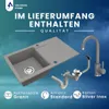 VBChome Granitspüle 76 x 44 cm Grau mit Armatur Produktbild-Vorschau 9