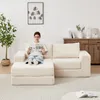 Corduroy-2-in-1-Schlafsofa,mit zwei Kissen, klassischen Produktbild-Vorschau 4