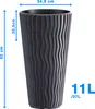 Prosperplast SANDY SLIM anthrazit 34,9 cm Produktbild-Vorschau 9