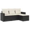 The Living Store 4-tlg. Garten-Sofagarnitur mit Kissen Produktbild-Vorschau 3