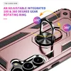 Close-up of a rose gold phone case with a rotating ring holder. Produktbild-Vorschau