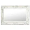 vidaXL Specchio da parete in stile barocco 60x40 cm Bianco Anteprima dell’immagine prodotto 6