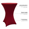 LUMALAND Stehtischhusse Tisch Bezug Husse - Ø 80-85cm - Rot Produktbild-Vorschau 5