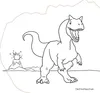 Libro da colorare a tema dinosauri Anteprima dell’immagine prodotto 4