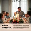 4X sviečka na adventný veniec 5 cm (zlatá) - univerzálna na Náhľad obrázku produktu 3