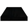 vidaXL Scaffale sospeso nero lucido 60x23,5x3,8 cm MDF Anteprima dell’immagine prodotto 12