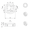 Cornice retrò in porcellana da esterno a 1 canale I PR1 Anteprima dell’immagine prodotto 9