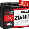 Langzeit Gel Akku 21Ah 12V Batterie ersetzt 20Ah 17Ah 18Ah Produktbild-Vorschau 4