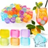 com-four® 60x wiederverwendbare Eiswürfel in tollen Farben, Produktbild-Vorschau 1