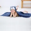 Dětský bavlněný ručník s kapucí Cartoon Bathrobe Bath Náhled obrázku produktu 4