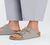 Birkenstock Arizona Birko Flor Schmale Sandalen Grau EU 40 Produktbild-Vorschau 24