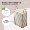 Lycce Nischen-Wäschekorb 58L aus Metall geflochten, Produktbild-Vorschau 2