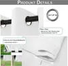 Collage of product details including grommets, fabric texture, and attachment methods. Náhled obrázku produktu