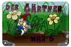 Blechschild Zwerg 18x12cm der Gärtner war's Produktbild-Vorschau 1