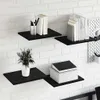 vidaXL Półka 4 szt. Czarna 40 x 30 x 1,5 cm Materiał Podgląd zdjęcia produktu 4