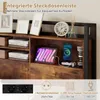 COSTWAY Rama łóżka 200 x 160 cm, łóżko z diodami LED, Podgląd zdjęcia produktu 5