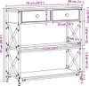 vidaXL Konsole Tisch Artisan-Eiche 75 x 28 x 75 cm Produktbild-Vorschau 8