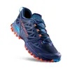 La Sportiva Bushido III Trailrunning-Schuh in Blau und Orange; Low Cut; mit griffiger Sohle und atmungsaktivem Obermaterial. Produktbild-Vorschau