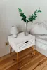 Klebefolie Möbel 67x25 cm - Holz Weiß Matt - Möbelfolie Produktbild-Vorschau 4