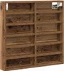 A wooden display shelf with multiple compartments. Náhled obrázku produktu