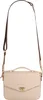 A beige Bugatti bodybag with a brown strap against a white background. Voir les images du produit