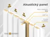 Akustický panel WALL CONCEPT, biela farba, biely filc + Náhľad obrázku produktu 6