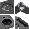Notebookový stolík s USB ventilátorom - striebornočierny Náhľad obrázku produktu 6
