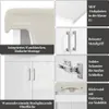 A collage of close-up images highlighting features of a bathroom vanity. Produktbild-Vorschau