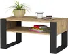 Couchtisch AKORD DOMI Kaffeetisch Eiche Artisan, Schwarz 92 Produktbild-Vorschau 2